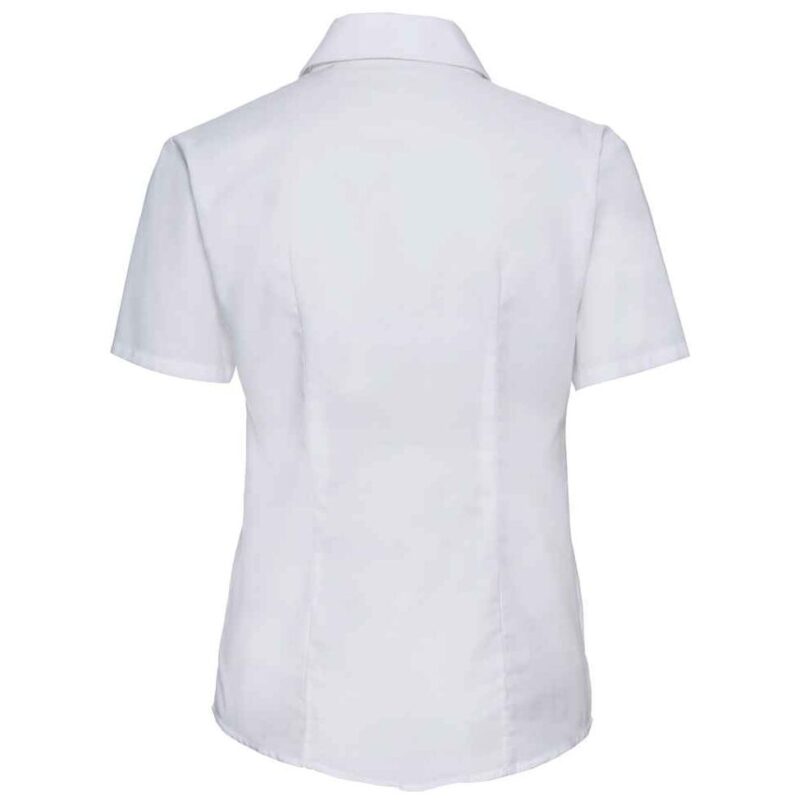 Russell Athletic Collection Ladies Short Sleeve Easy Care Oxford Shirt