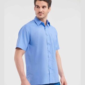 Russell Athletic Collection Short Sleeve Easy Care Poplin Shirt