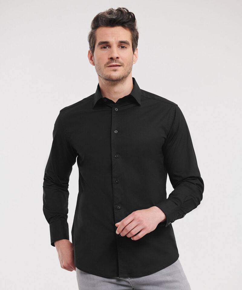Russell Athletic Collection Long Sleeve Easy Care Fitted Shirt