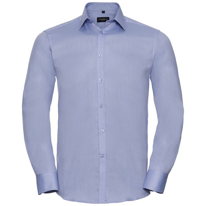 Russell Athletic Collection Long Sleeve Herringbone Shirt