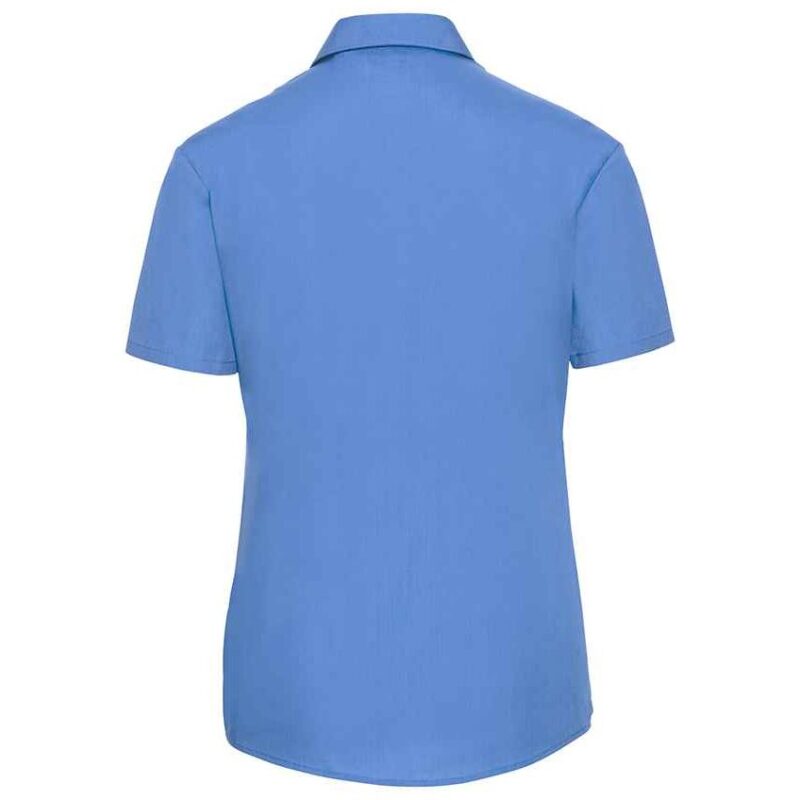 Russell Athletic Collection Ladies Short Sleeve Easy Care Poplin Shirt