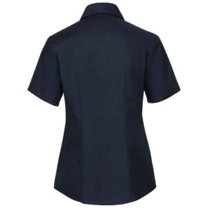 Russell Athletic Collection Ladies Short Sleeve Easy Care Oxford Shirt