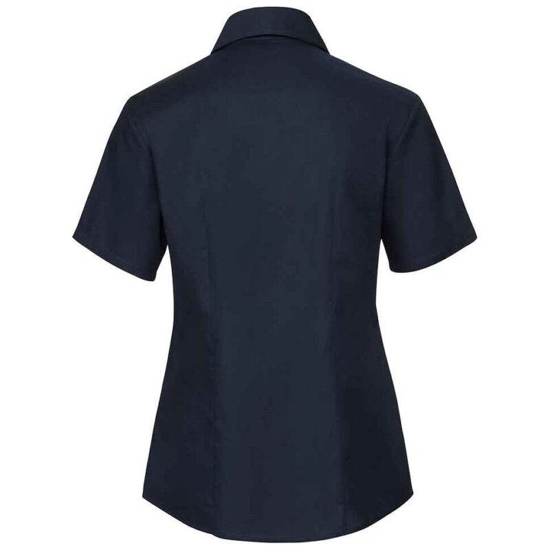 Russell Athletic Collection Ladies Short Sleeve Easy Care Oxford Shirt