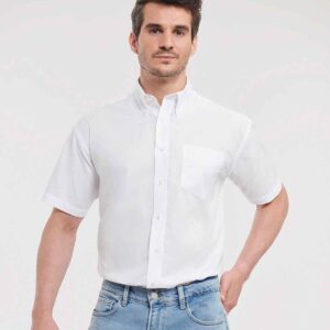 Russell Athletic Collection Short Sleeve Easy Care Oxford Shirt