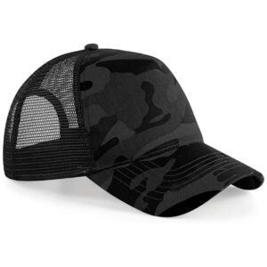 Beechfield Camo Snapback Trucker Cap