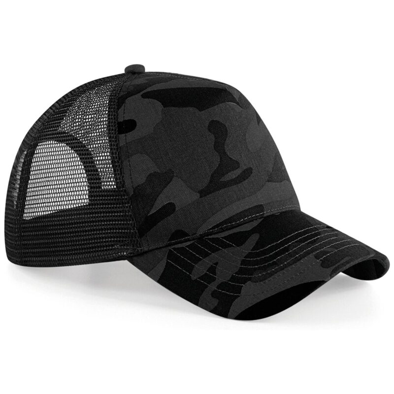 Beechfield Camo Snapback Trucker Cap