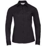 Russell Athletic Collection Ladies Long Sleeve Easy Care Poplin Shirt