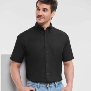 Russell Athletic Collection Short Sleeve Easy Care Oxford Shirt
