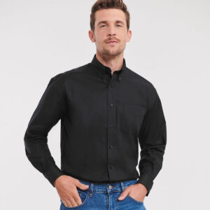 Russell Athletic Collection Long Sleeve Easy Care Oxford Shirt