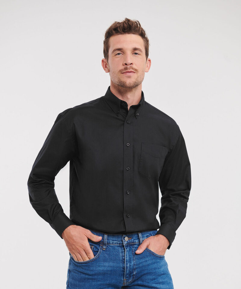 Russell Athletic Collection Long Sleeve Easy Care Oxford Shirt
