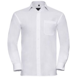 Russell Athletic Collection Long Sleeve Easy Care Cotton Poplin Shirt