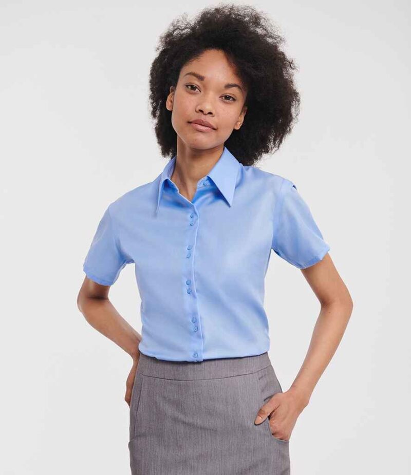 Russell Athletic Collection Ladies Short Sleeve Ultimate Non-Iron Shirt