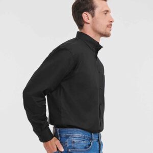 Russell Athletic Collection Long Sleeve Easy Care Oxford Shirt