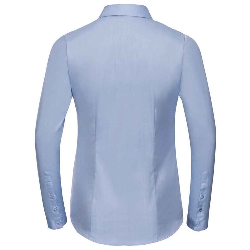 Russell Athletic Collection Ladies Long Sleeve Herringbone Shirt