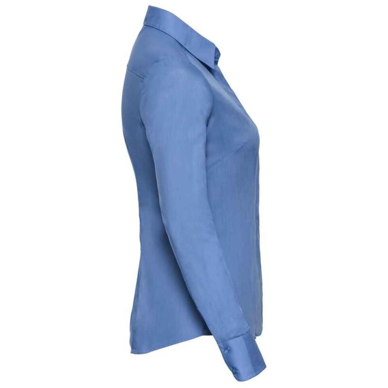 Russell Athletic Collection Ladies Long Sleeve Fitted Poplin Shirt