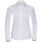 Russell Athletic Collection Ladies Long Sleeve Herringbone Shirt