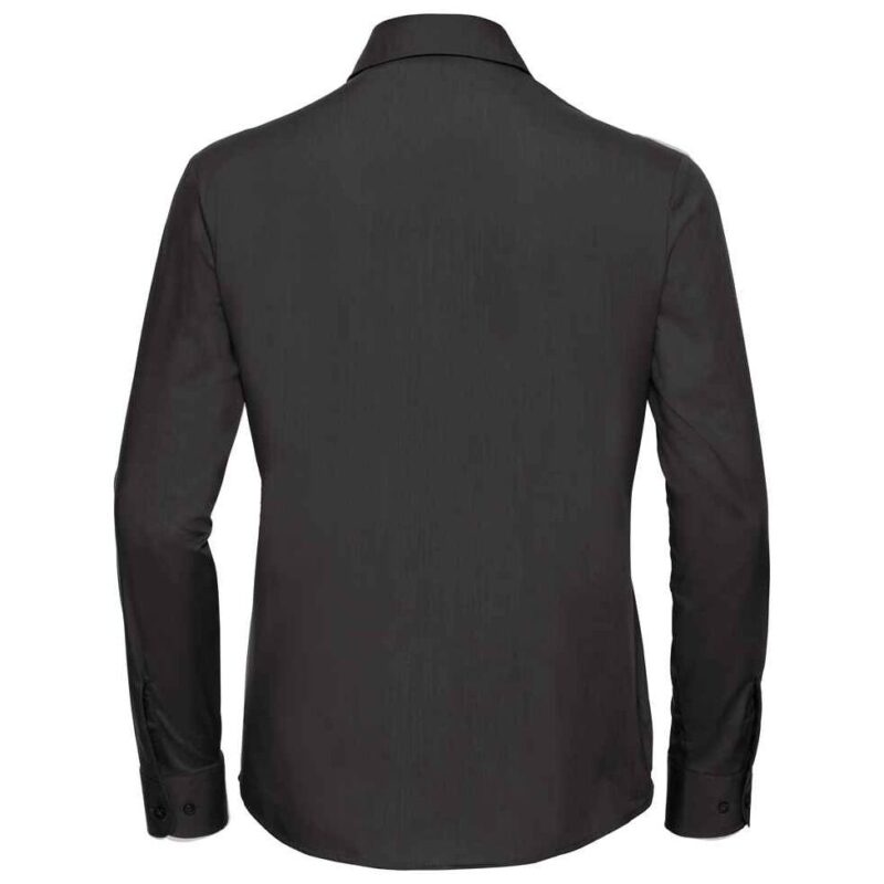 Russell Athletic Collection Ladies Long Sleeve Easy Care Poplin Shirt