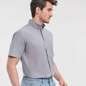 Russell Athletic Collection Short Sleeve Easy Care Oxford Shirt