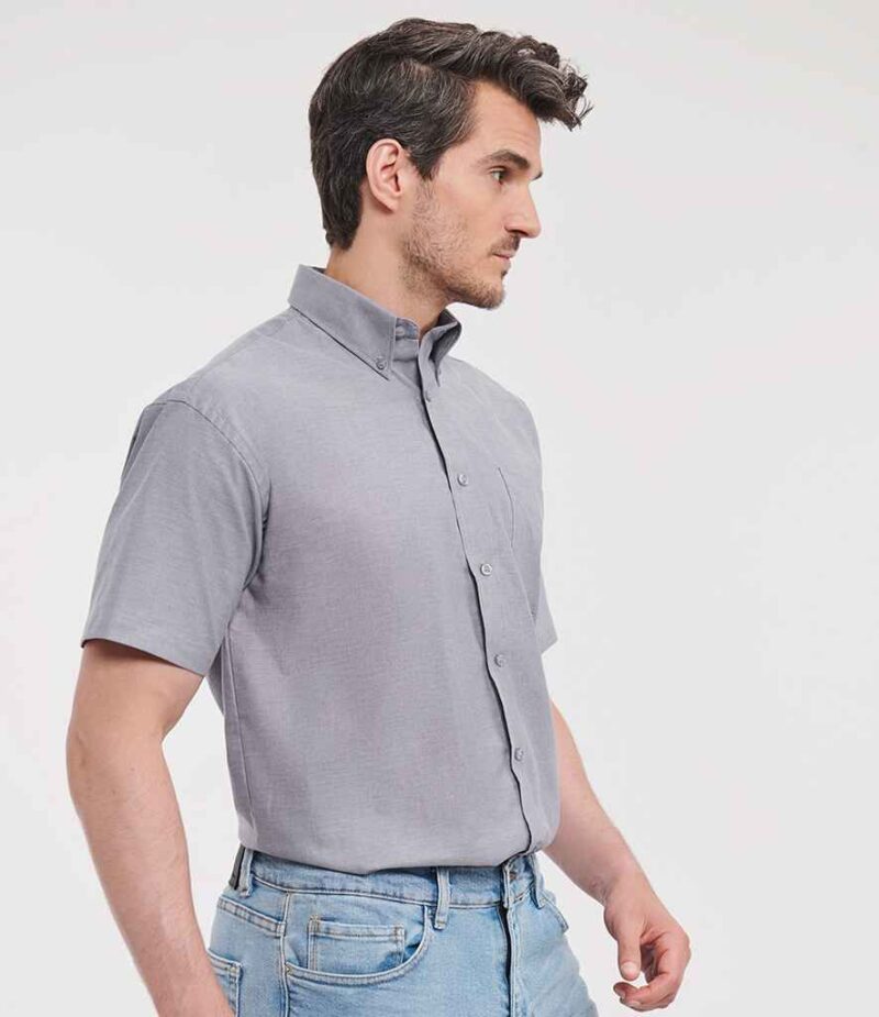 Russell Athletic Collection Short Sleeve Easy Care Oxford Shirt
