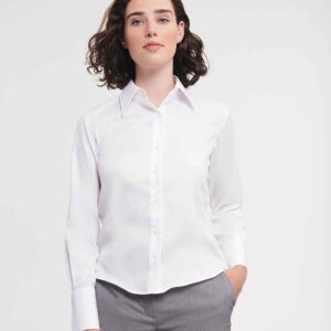 Russell Athletic Collection Ladies Long Sleeve Ultimate Non-Iron Shirt