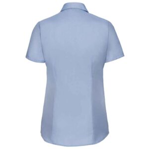 Russell Athletic Collection Ladies Short Sleeve Herringbone Shirt