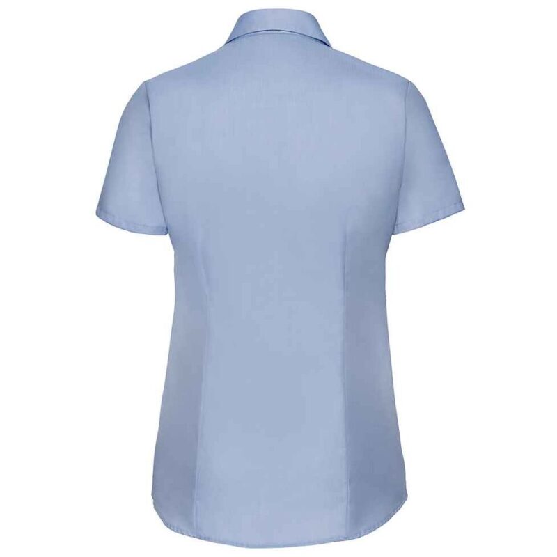 Russell Athletic Collection Ladies Short Sleeve Herringbone Shirt