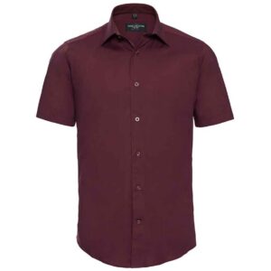 Russell Athletic Collection Short Sleeve Easy Care Fitted Shirt