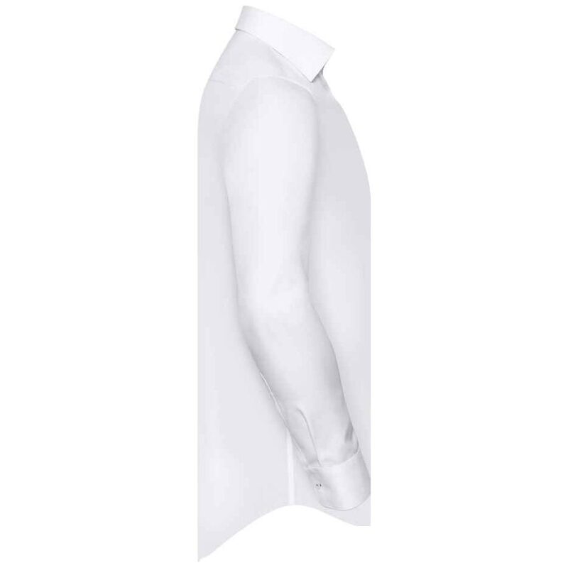 Russell Athletic Collection Long Sleeve Contrast Herringbone Shirt