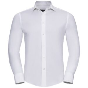 Russell Athletic Collection Long Sleeve Easy Care Fitted Shirt