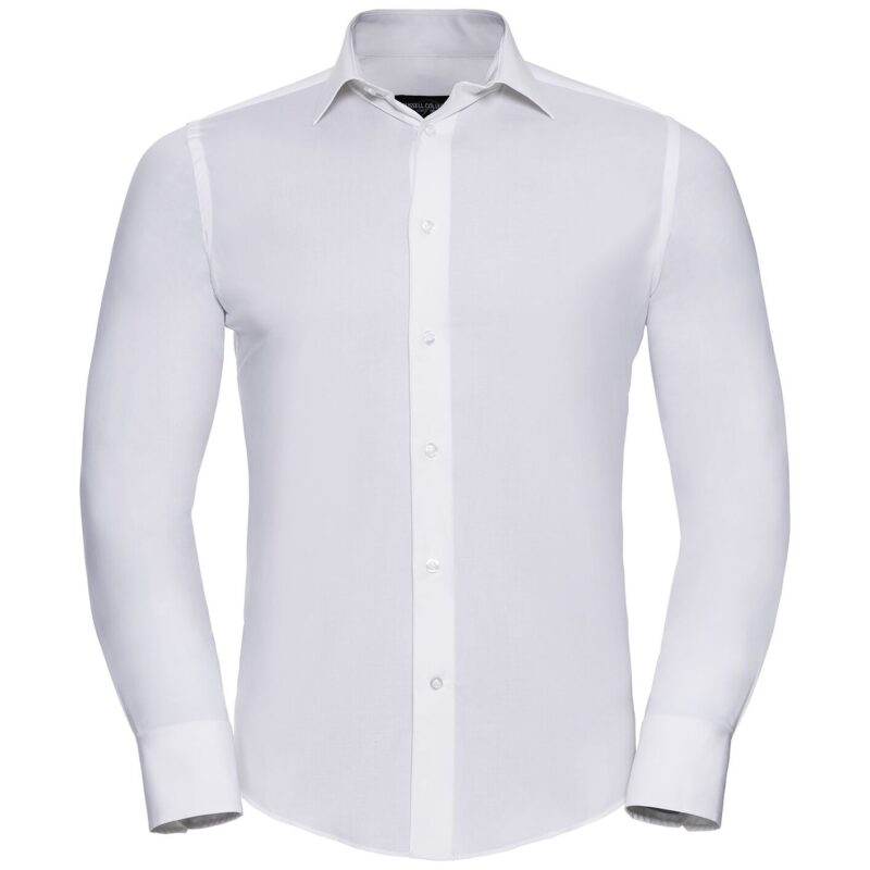 Russell Athletic Collection Long Sleeve Easy Care Fitted Shirt