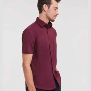 Russell Athletic Collection Short Sleeve Easy Care Fitted Shirt