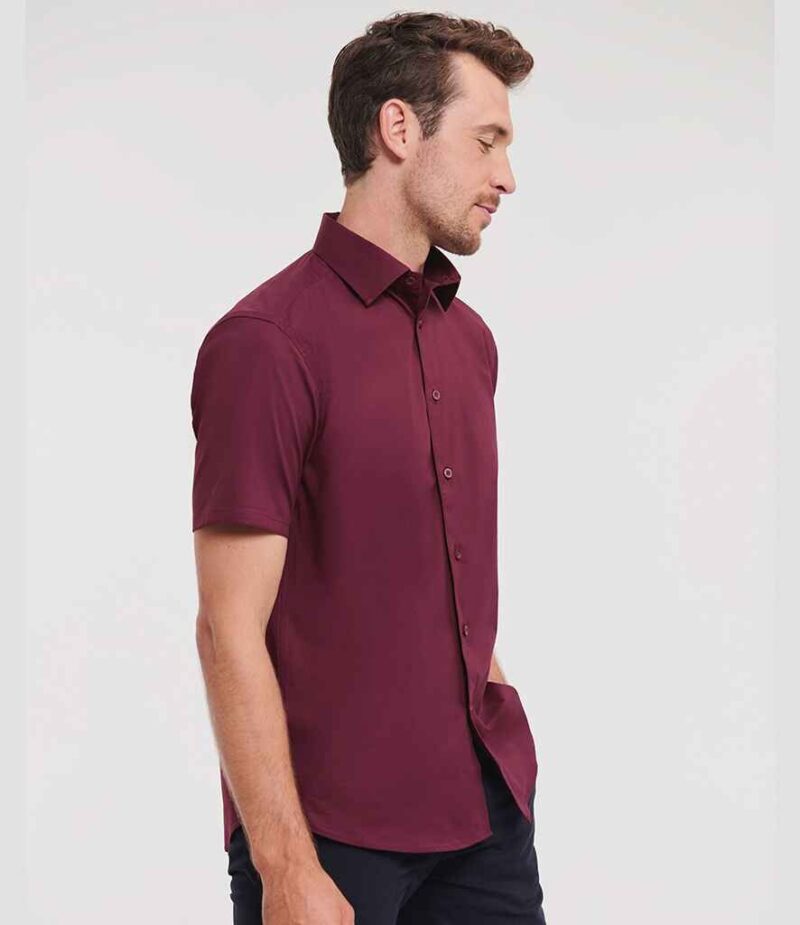 Russell Athletic Collection Short Sleeve Easy Care Fitted Shirt
