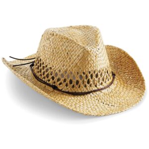 Beechfield Straw Cowboy Hat