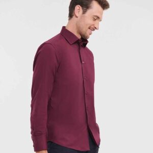 Russell Athletic Collection Long Sleeve Easy Care Fitted Shirt