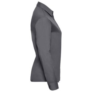 Russell Athletic Collection Ladies Long Sleeve Easy Care Poplin Shirt