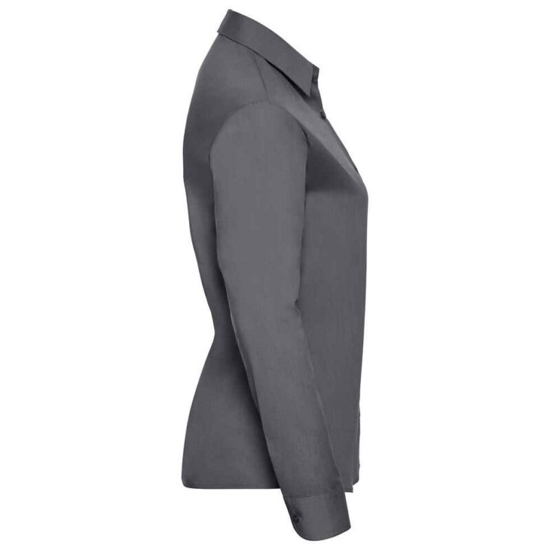 Russell Athletic Collection Ladies Long Sleeve Easy Care Poplin Shirt