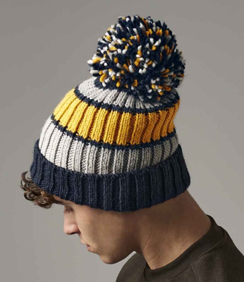 Beechfield Hygge Striped Beanie