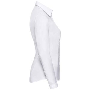 Russell Athletic Collection Ladies Long Sleeve Herringbone Shirt