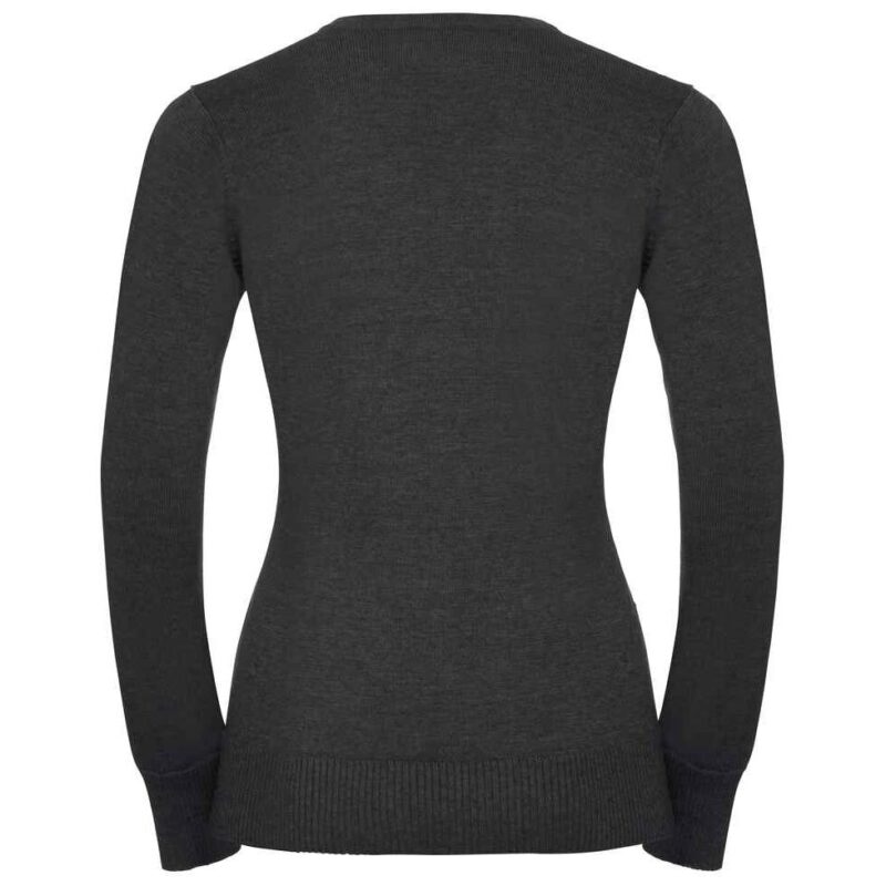 Russell Athletic Collection Ladies Cotton Acrylic V Neck Sweater