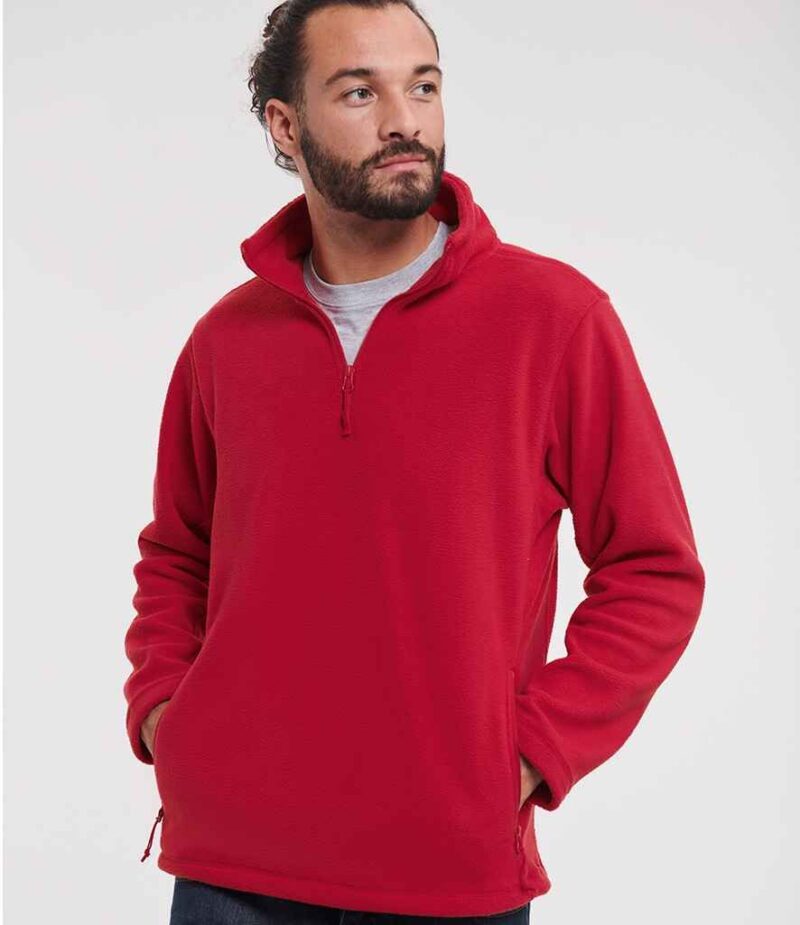 Russell Athletic Zip Neck Outdoor Fleece
