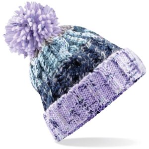 Beechfield Corkscrew Pom Pom Beanie