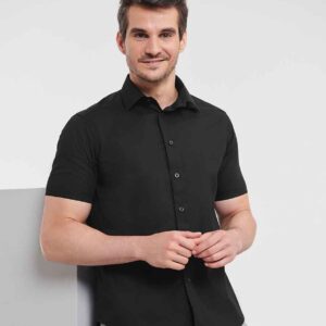 Russell Athletic Collection Short Sleeve Easy Care Fitted Shirt