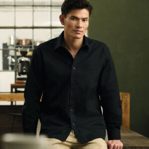 Russell Athletic Collection Long Sleeve Easy Care Poplin Shirt