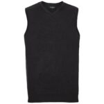 Russell Athletic Collection Sleeveless Cotton Acrylic V Neck Sweater