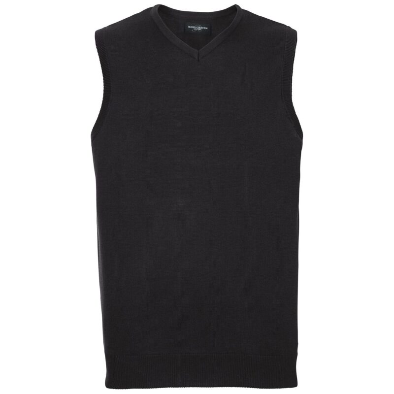 Russell Athletic Collection Sleeveless Cotton Acrylic V Neck Sweater