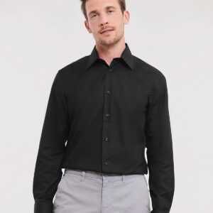 Russell Athletic Collection Long Sleeve Tailored Oxford Shirt