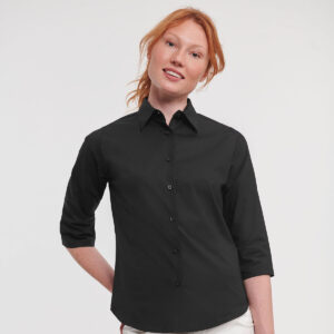 Russell Athletic Collection Ladies 3/4 Sleeve Easy Care Fitted Shirt