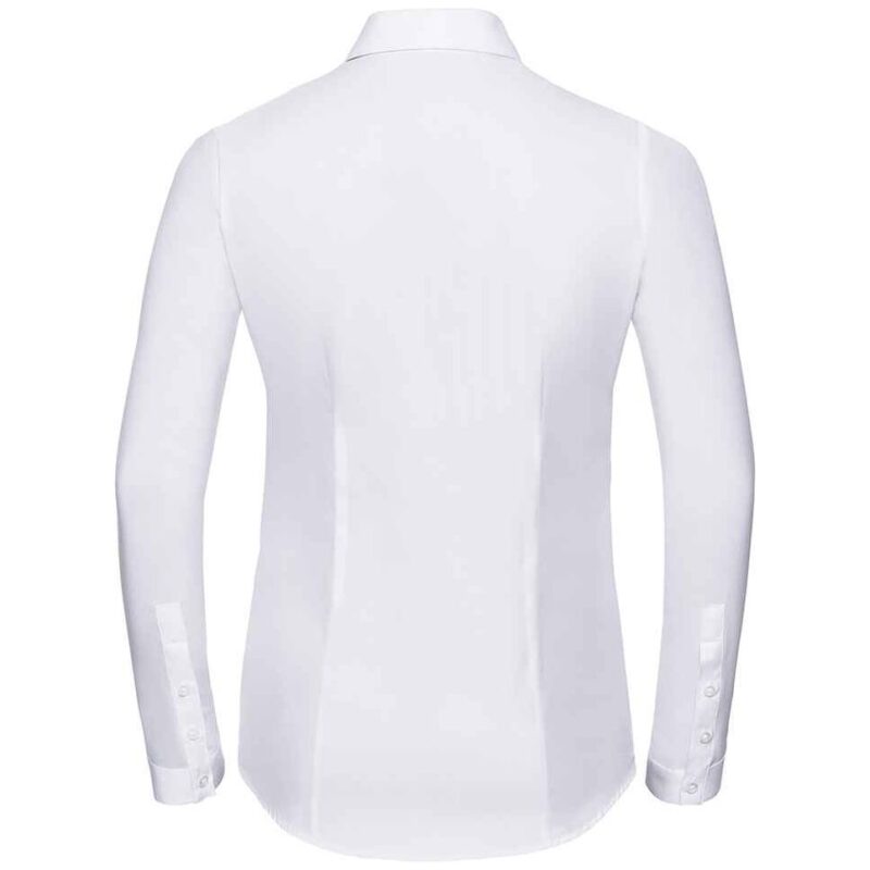 Russell Athletic Collection Ladies Long Sleeve Herringbone Shirt