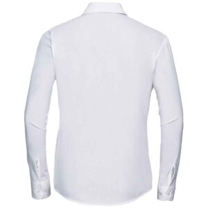 Russell Athletic Collection Ladies Long Sleeve Easy Care Cotton Poplin Shirt