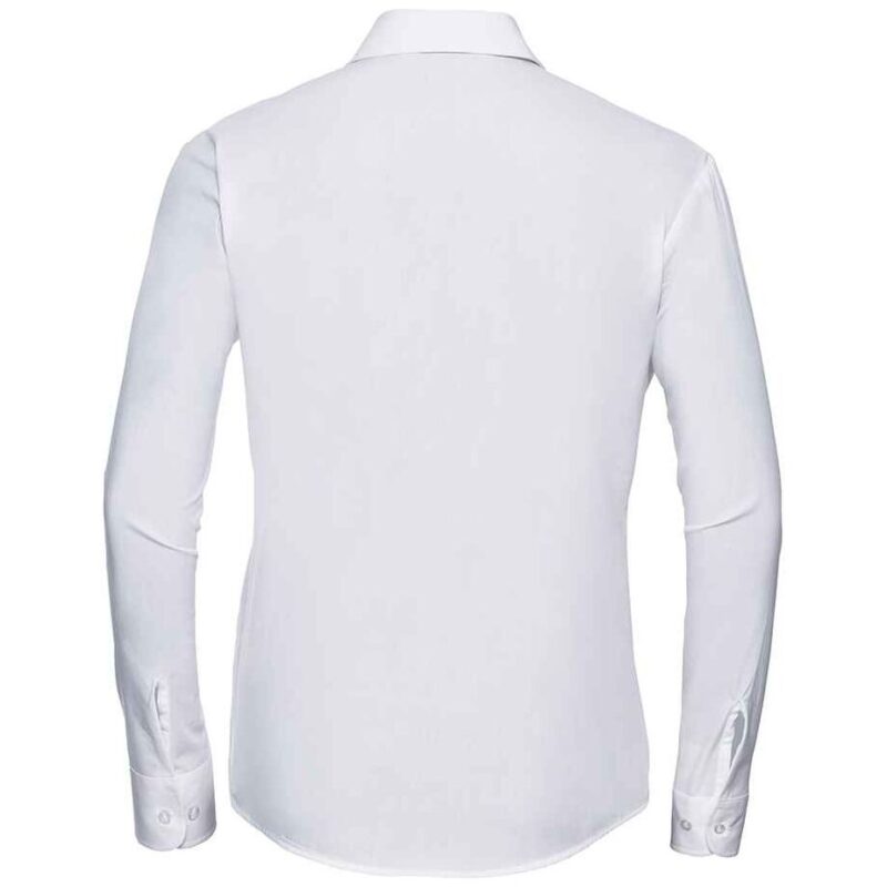 Russell Athletic Collection Ladies Long Sleeve Easy Care Cotton Poplin Shirt